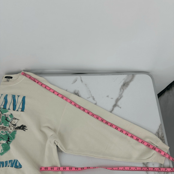 R13 Nirvana 90s Oversized Crewneck Sweatshirt Unisex Size M Baby Graphic Japan - Picture 10 of 11